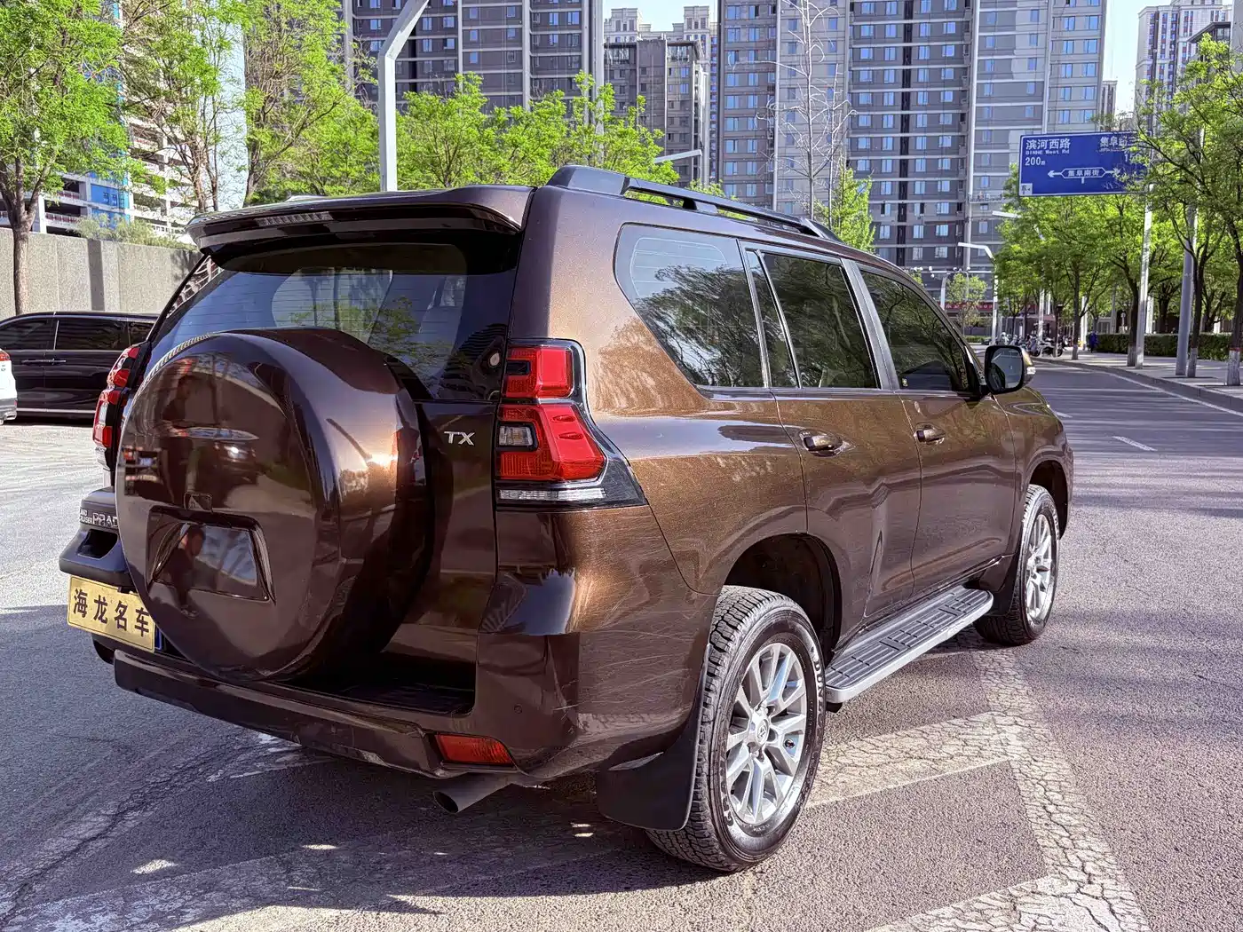 Toyota Prado 2018 3.5L Automatic TX-L Rear-mounted Spare Tire фото 3