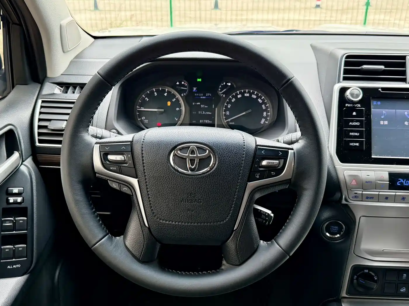 Toyota Prado 2018 3.5L Automatic TX-L Rear-mounted Spare Tire фото 18