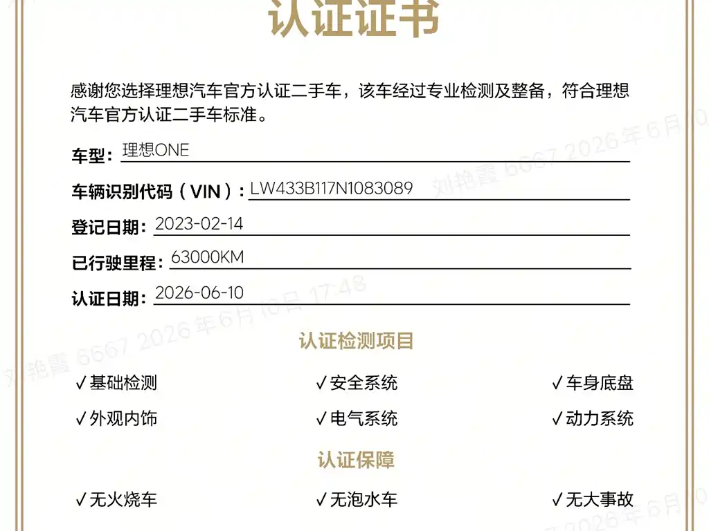 Li Auto Li ONE 2023 2021 Extended Range 6-Seater