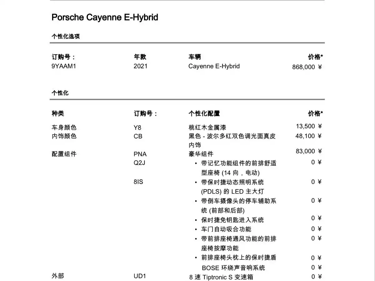 PORSCHE CAYENNE NEW ENERGY