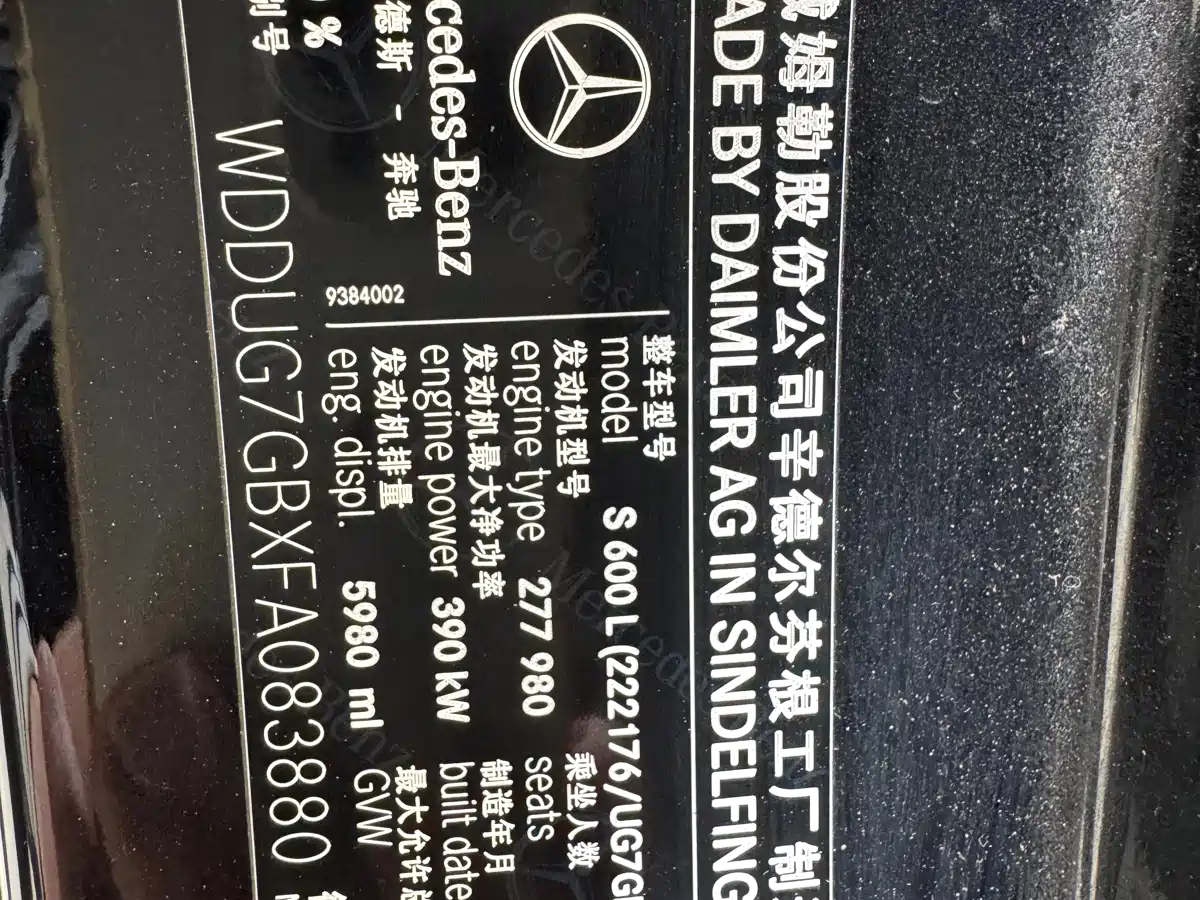 Mercedes-Benz S-Class 2014 S 600 L фото 12