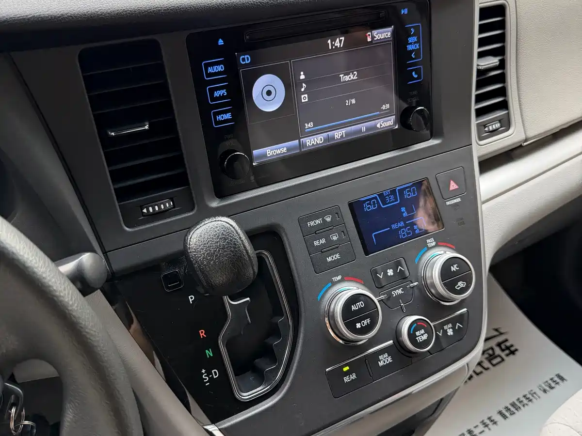 Toyota Sienna 2016 2015 3.5L 4WD L