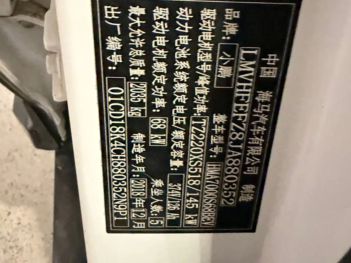 XPeng G3 2019 2019 Premium Edition