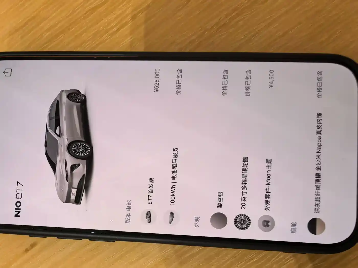 NIO ET7 2022 2022 100kWh Launch Edition