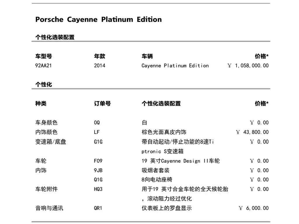 Porsche Cayenne 2014 Cayenne Platinum Edition 3.0T фото 8