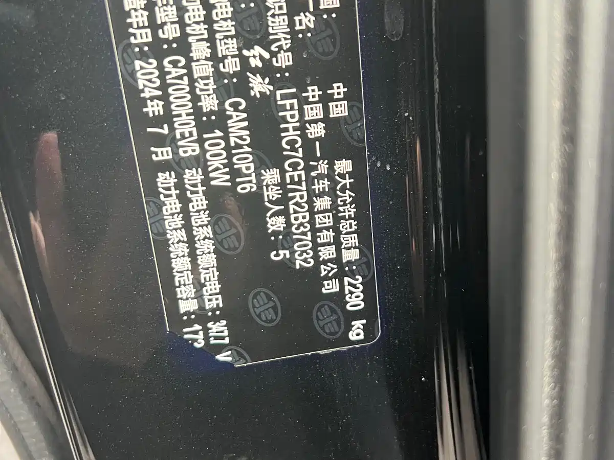 Hongqi E-QM5 2024 Model 450km Travel Edition фото 10