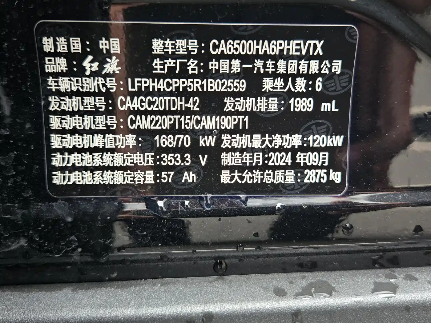 Hongqi HS7 PHEV 2024 2.0T PHEV AWD Flagship 6-Seater фото 22