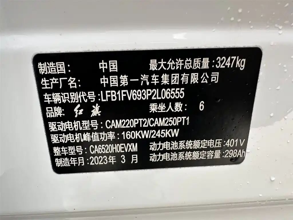 Hongqi E-HS9 2022 660km Qi Chang Edition (6-seater) фото 28