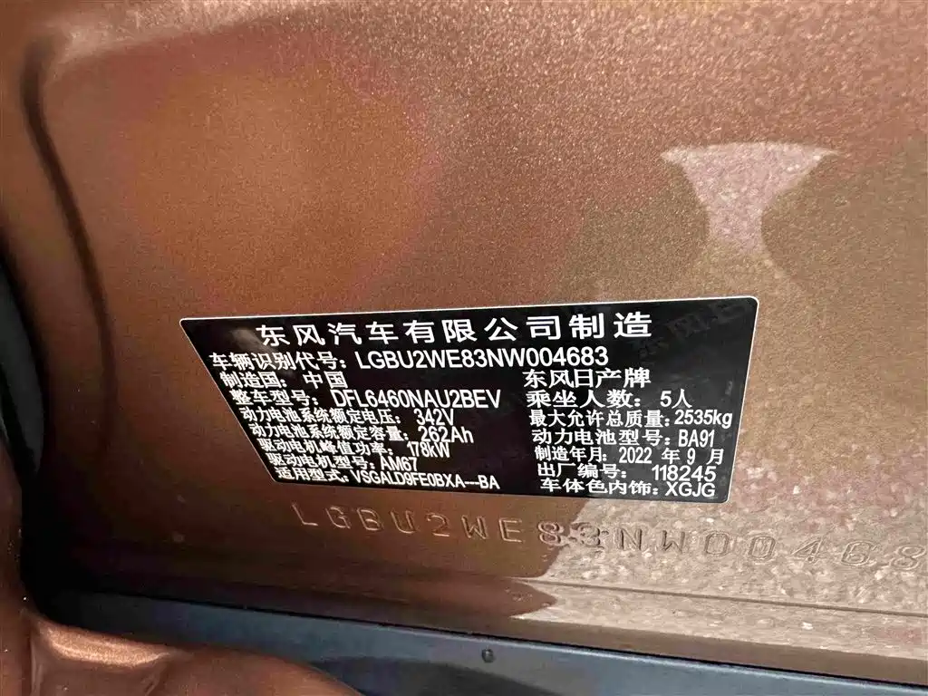 Nissan ARIYA 2022 2022 2WD Long Range Top Edition