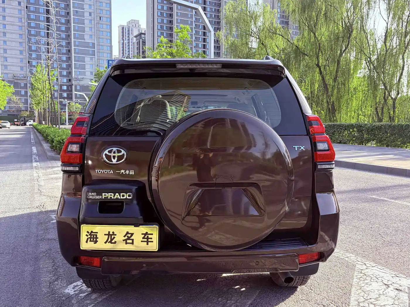 Toyota Prado 2018 3.5L Automatic TX-L Rear-mounted Spare Tire фото 9