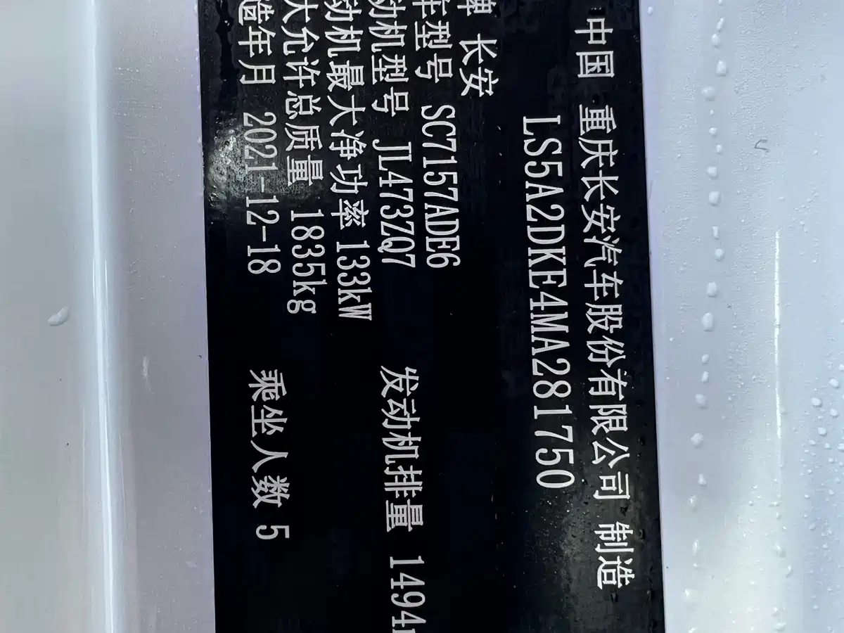 Changan Ruicheng CC 2022 2022 Blue Whale Edition 1.5T DCT Luxury